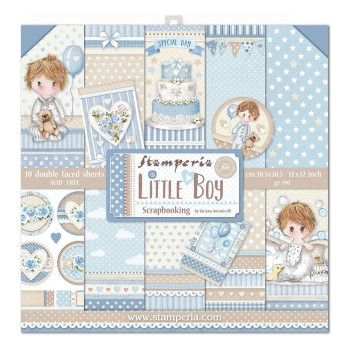 Набір паперу 30*30см Stamperia Little Boy 10/Pkg