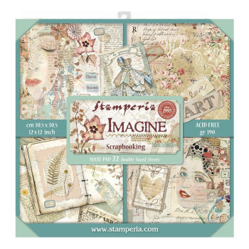Набір паперу 30*30см Stamperia Imagine 22/Pkg
