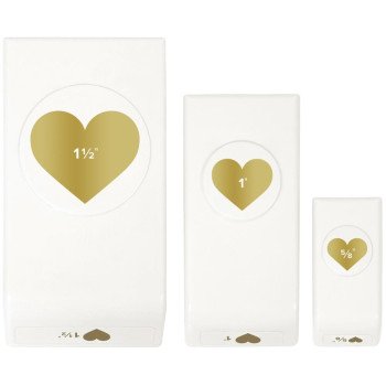Набір дироколів We R Memory Keepers Layering Punches Hearts