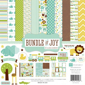 Набір паперу 30*30см Echo Park Bundle Of Joy Boy