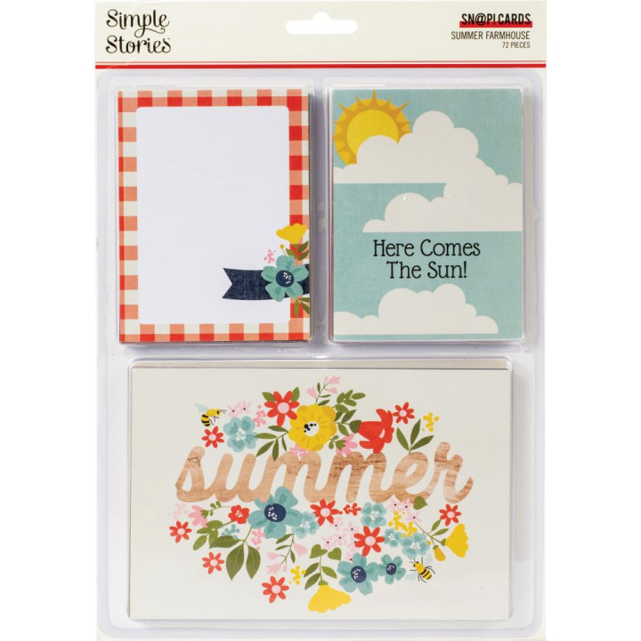Карти Simple Stories Summer Farmhouse Sn@p! Card Pack 72/Pkg