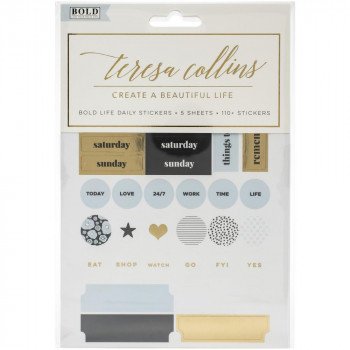 Наліпки Teresa Collins Bold Daily Hustle Stickers Elements