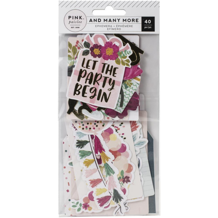 Висічки Pink Paislee Cardstock And Many More 40/Pkg