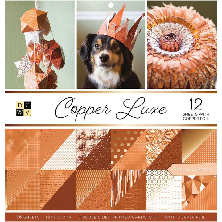 Набір паперу 30*30см DCWV Copper Luxe 36/Pkg