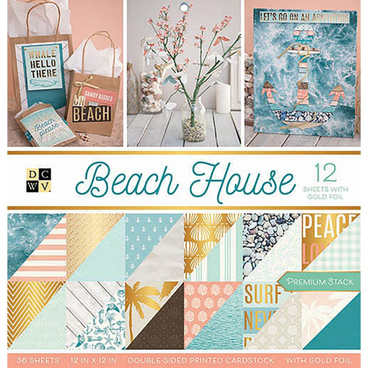 Набір паперу 30*30см DCWV Beach House 36/Pkg