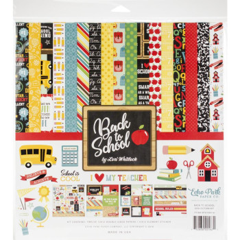 Набір паперу 30*30см Echo Park Back To School 12/Pkg