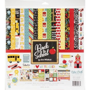 Набір паперу 30*30см Echo Park Back To School 12/Pkg