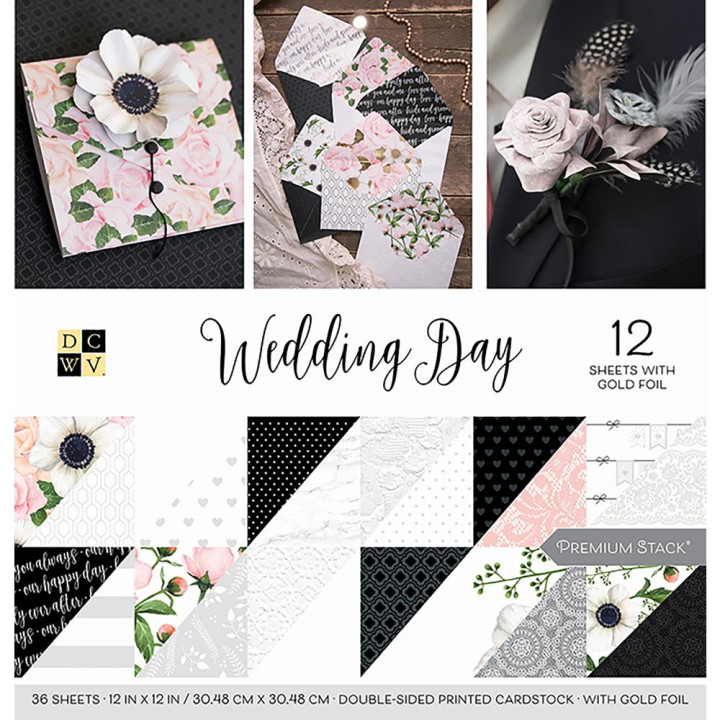 Набір паперу 30*30см DCWV Wedding Day 36/Pkg