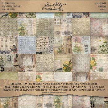 Набір паперу 30*30см Tim Holtz Wallflower 36/Pkg