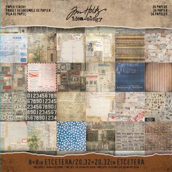 Набір паперу 20*20см Tim Holtz Etcetera 36/Pkg