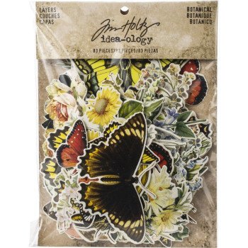 Висічки Tim Holtz Icons Botanical 83/Pkg