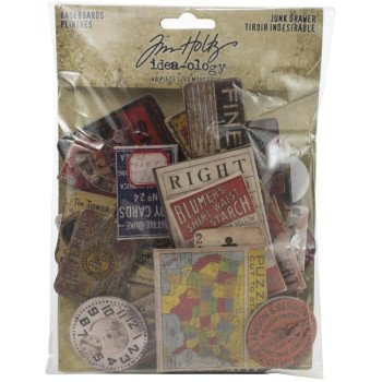 Чіпборд Tim Holtz Junk Drawer Chipboard Elements 40/Pkg