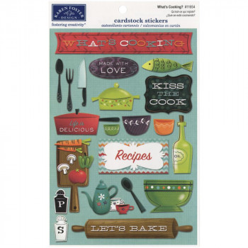 Наліпки Karen Foster What's Cooking Cardstock Stickers