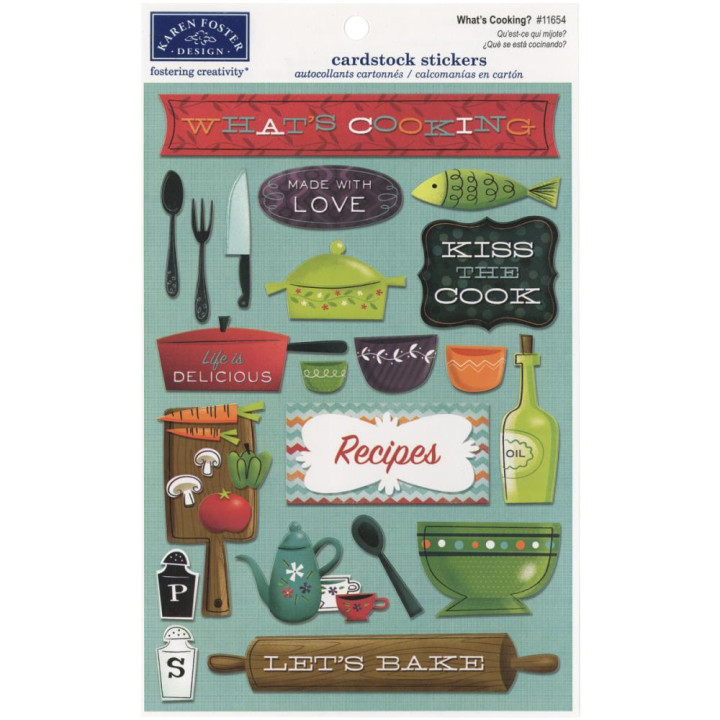Наліпки Karen Foster Karen Foster What's Cooking Cardstock Stickers
