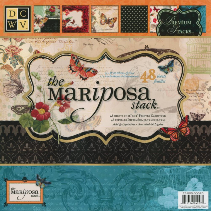Набір паперу 30*30см DCWV Mariposa 48/Pkg