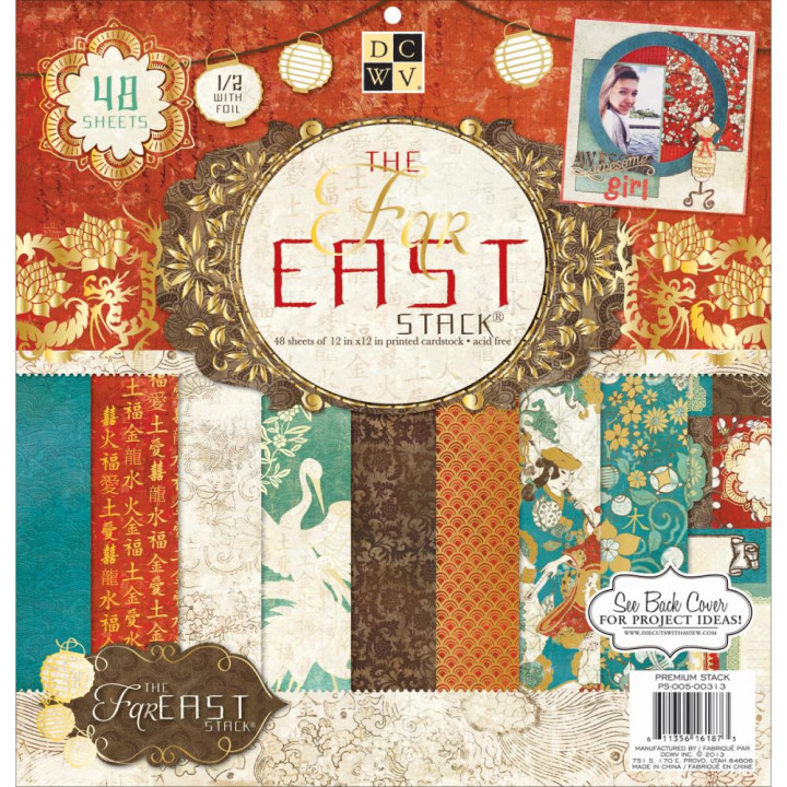 Набір паперу 30*30см DCWV Far East 48/Pkg