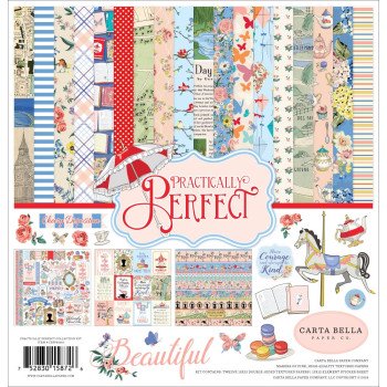 Набір паперу 30*30см Carta Bella Collection Kit Practically Perfect 12/Pkg