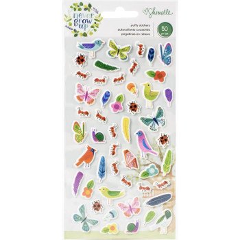 Наліпки Puffy American Crafts Shimelle Never Grow Up 50/Pkg
