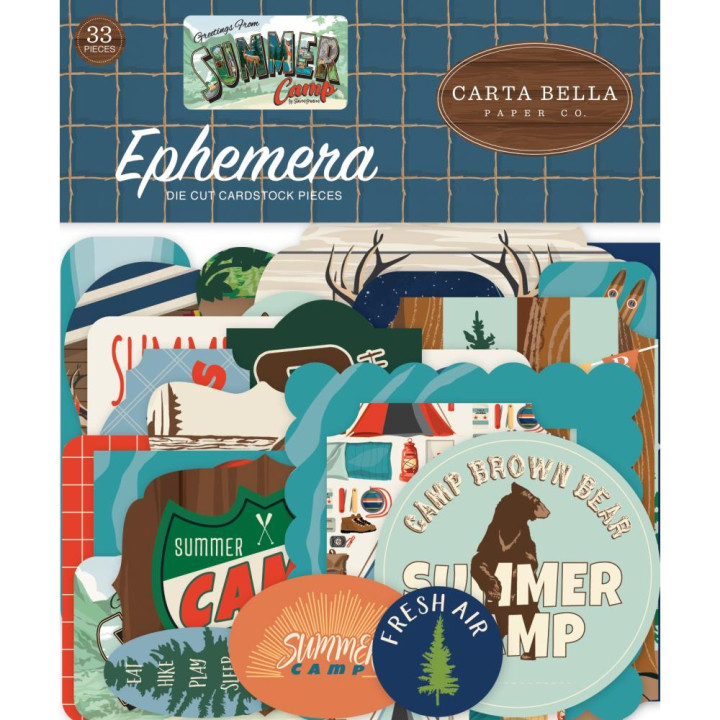 Висічки Carta Bella Icons Summer Camp 33/Pkg