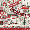Набір паперу 30*30см Carta Bella Collection Kit Christmas Market 12/Pkg
