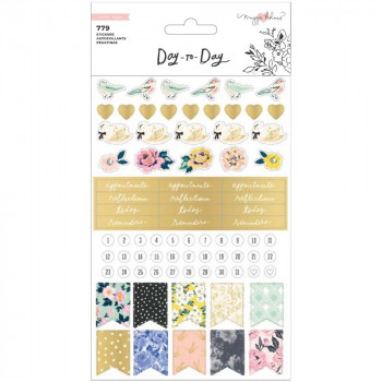Наліпки Crate Paper Maggie Holmes Day-To-Day Planner Sticker Book 779/Pkg