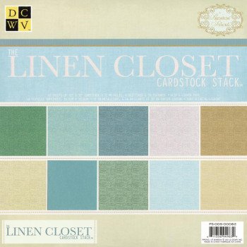 Набір паперу 30*30см DCWV Solid Cardstock Stack Linen Closet 48/Pkg