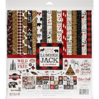 Набір паперу 30*30см Echo Park Little Lumberjack 12/Pkg