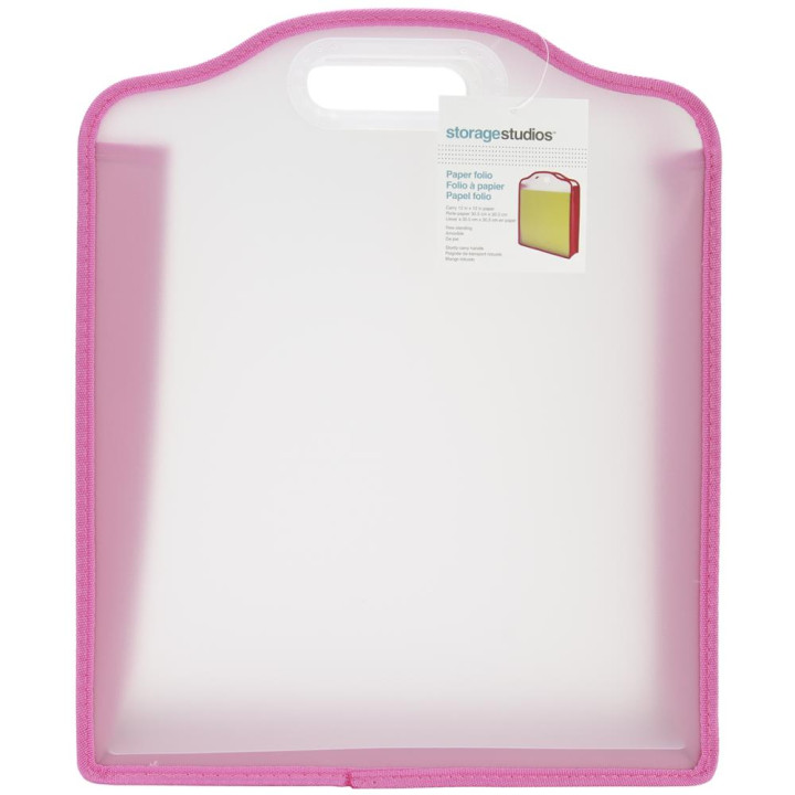 Папка для зберігання паперу Advantus Storage Studios Paper Folio Pink