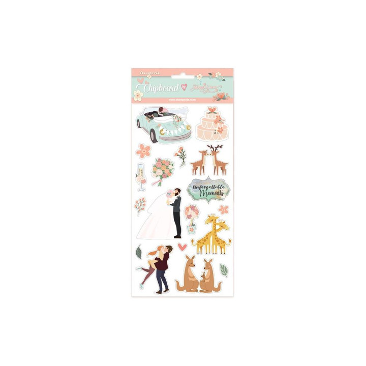 Чіпборд Stamperia Wedding Subjects Love Story 15*30см