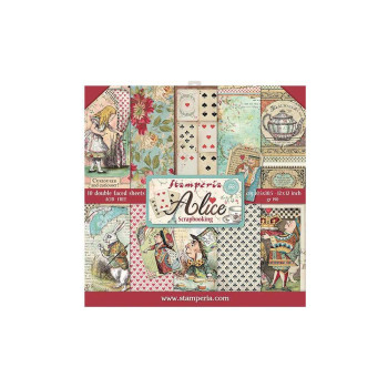 Набір паперу 30*30см Stamperia Alice 10/Pkg