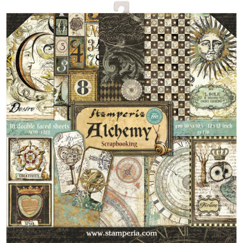 Набір паперу 30*30см Stamperia Alchemy 10/Pkg