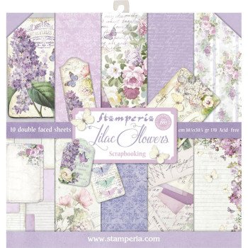 Набір паперу 30*30см Stamperia Lilac 10/Pkg