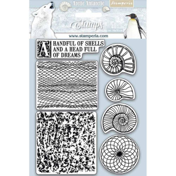 Штампи Stamperia Shells Arctic Antarctic 14*18см