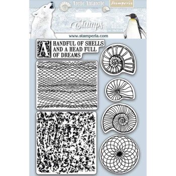 Штампи Stamperia Shells Arctic Antarctic 14*18см