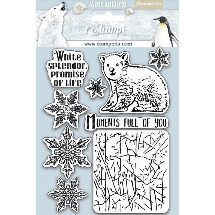 Штампи Stamperia Moments Full Of You Arctic Antarctic 14*18см