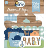Висічки Echo Park Frames & Tags Baby Boy 33/Pkg