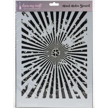 Трафарет Dress My Craft Stencil A4 Sun Rays