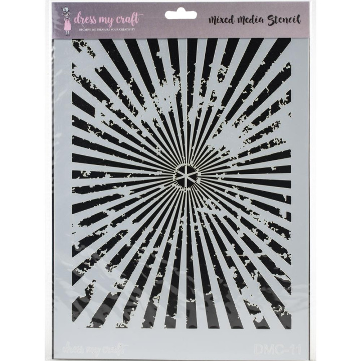  Трафарет Dress My Craft Stencil A4 Sun Rays