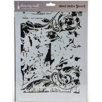 Трафарет Dress My Craft Stencil A4 Swirls