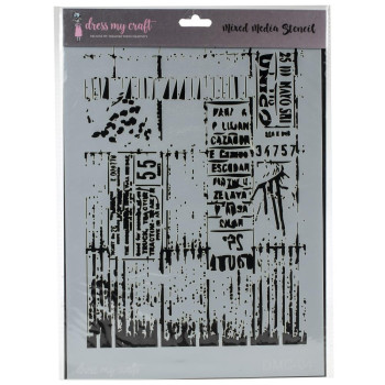 Трафарет Dress My Craft Stencil A4 Ladger Script