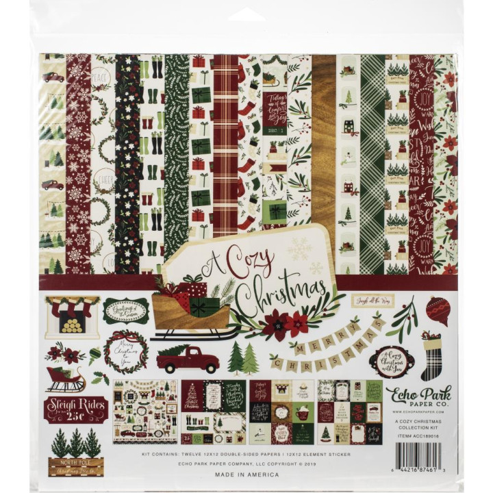 Набір паперу 30*30см Echo Park A Cozy Christmas