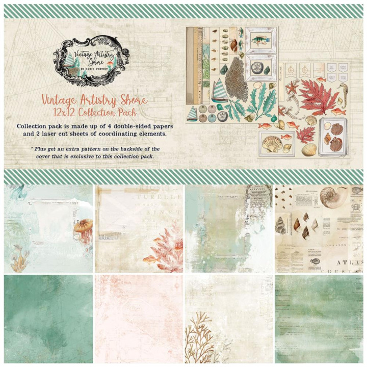 Набір паперу 30*30см 49 And Market Vintage Artistry Shore 4/Pkg