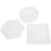  Молд American Crafts Color Pour Resin Coaster - Circle, Square & Hexagon