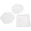  Молд American Crafts Color Pour Resin Coaster - Circle, Square & Hexagon