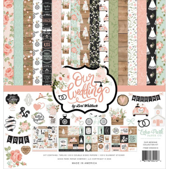 Набір паперу 30*30см Echo Park Our Wedding 12/Pkg