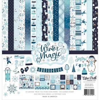 Набір паперу 30*30см Echo Park Winter Magic 12/Pkg
