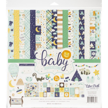 Набір паперу 30*30см Echo Park Hello Baby Boy