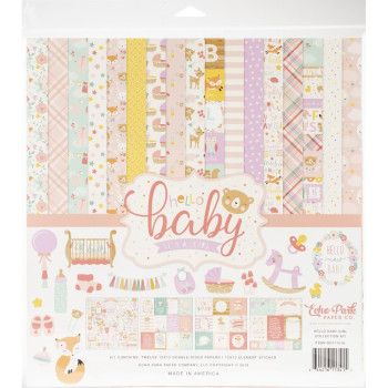 Набір паперу 30*30см Echo Park Hello Baby Girl