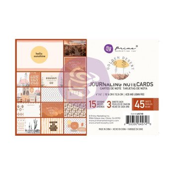 Картки для журналінга Prima Golden Desert 10*15см