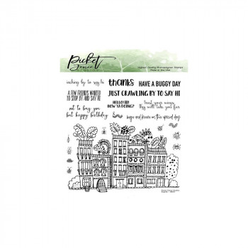 Штамп Picket Fence Studios Stamp Set Bugville